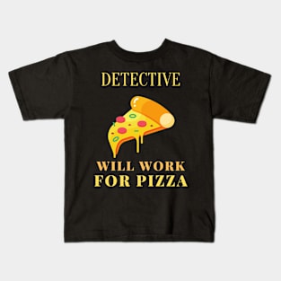 Pizza detective Kids T-Shirt